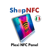 Selbstklebendes NFC-Panel aus Transparentes Plexiglas, UV-gedruckt