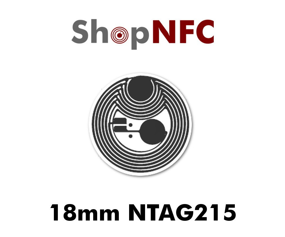 30 Stücke NFC Tag Aufkleber, NTAG215 Tag Sticker Runde 25mm