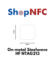 On-metal Steelwave HF 25x25mm NTAG213