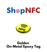 Goldene/silberne Epoxy-NFC-Tags On-Metal – Personalisiert