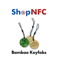 Porte-clés NFC en Bambou NTAG213
