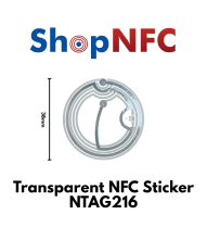 Etiqueta NFC NTAG216 38mm adhesiva