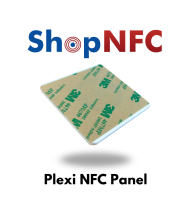 Panneau NFC adhésif en Plexiglas blanc - Imprimé UV