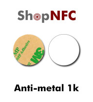 Etiqueta NFC antimetal adhesiva 1k