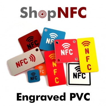 Tag NFC in PVC pantografati con Logo NFC