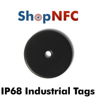 Disco NFC industrial IP68 NTAG213 antimetal 22mm