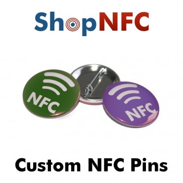 Chapa NTAG213 de metal con logotipo NFC