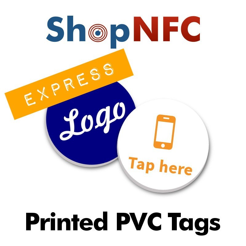 Etiqueta NFC de PVC personalizada - Impresión Expresa - Shop NFC