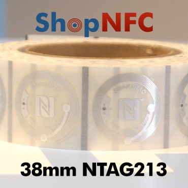 Smartrac Bullseye NTAG213 - Tags NFC adhésifs 38mm