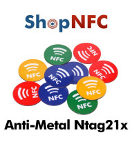 On-Metal NTAG213/6 Stickers with NFC Logo