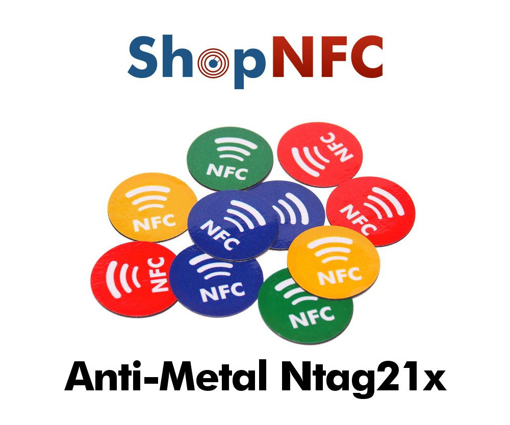 On-Metal NTAG213/6 Stickers with NFC Logo