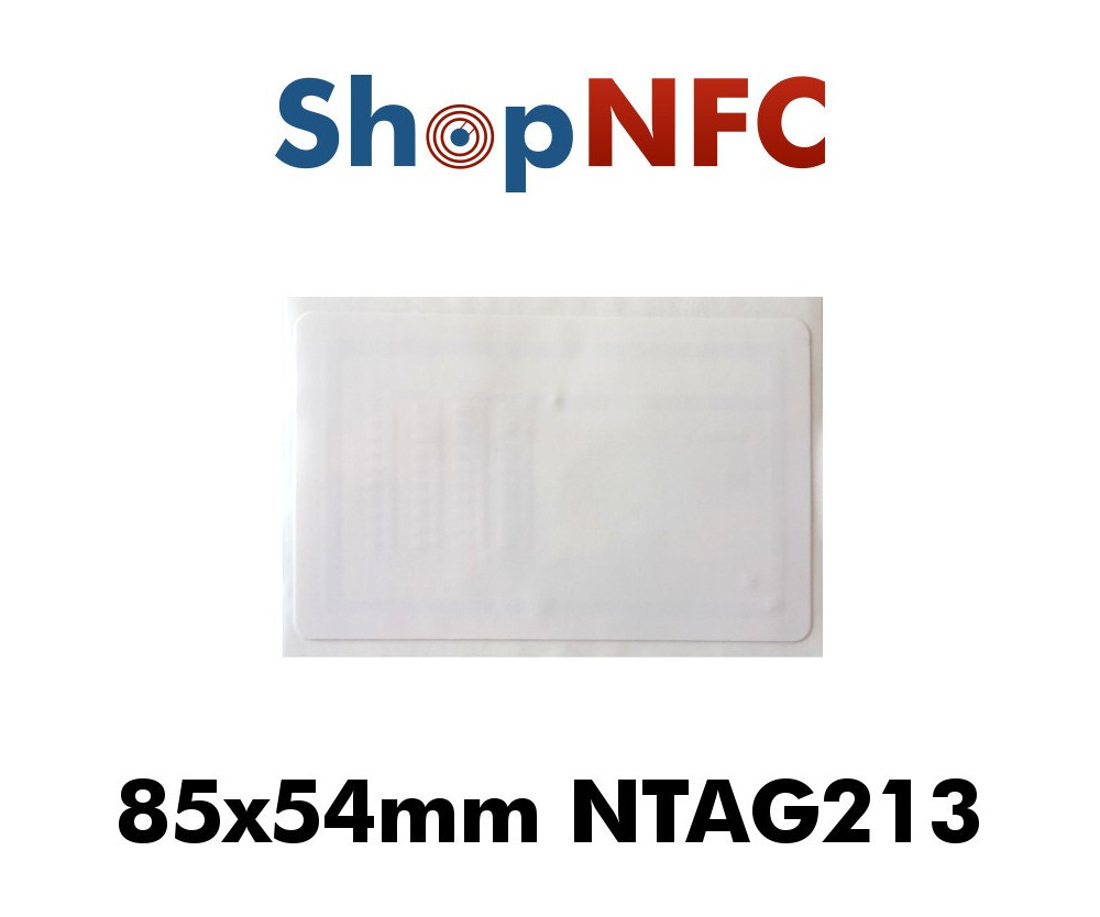 Pegatinas NFC NTAG213 85 x 54 mm