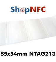 Tag NFC NTAG213 adesivi formato card