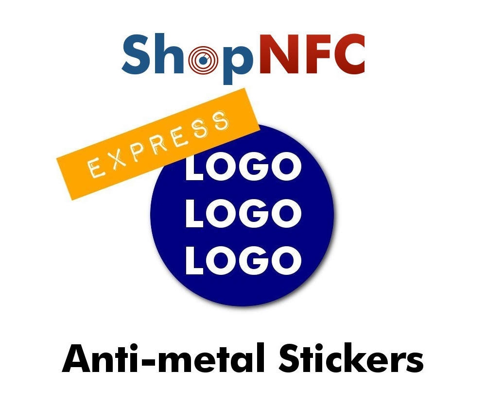 Custom Printed NFC Stickers for Metals - Express