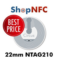 Tags NFC adhésifs NTAG210μ 22mm