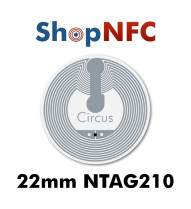 Tags NFC adhésifs NTAG210μ 22mm