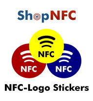 NTAG213 Stickers printed with NFC Logo