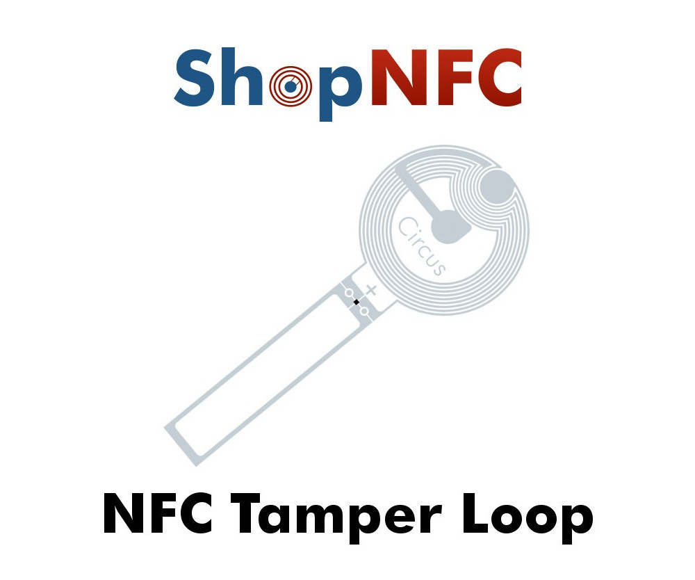Tag NFC Tamper Loop NTAG213 TT adesivi