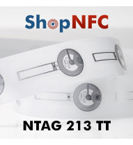 Tag NFC Tamper Loop NTAG213 TT adesivi