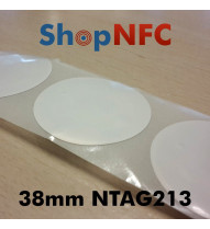 Etiqueta NFC NTAG213 38mm blanca adhesiva Smartrac Bullseye