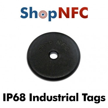 Disques NFC industriels IP68 NTAG213 anti-métal 22mm