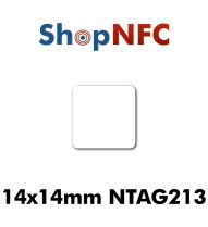 Tags NFC NTAG213 14x14mm adhésifs