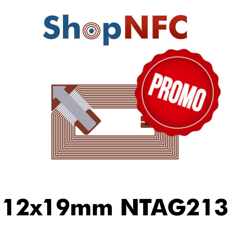 Pegatinas de etiquetas NFC 213, memoria programable de 144 Bytes para  dispositivos habilitados para NFC, etiqueta