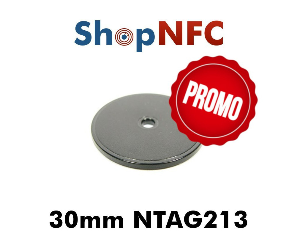 Pegatinas NFC, 30 Etiquetas NFC de PVC de 504 Bytes para Texto