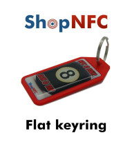 Flat NFC Keyring Ntag21x - Resin Coated