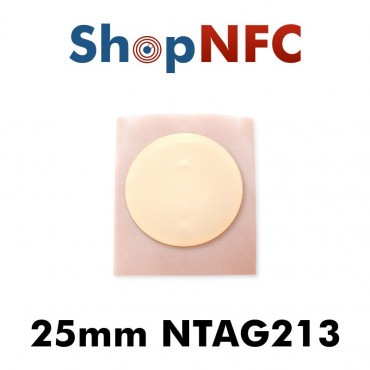 Tag NFC NTAG213 25 mm adesivi