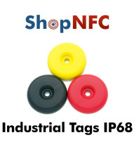 Etiqueta NFC industrial IP68 NTAG213/6 antimetal 34mm