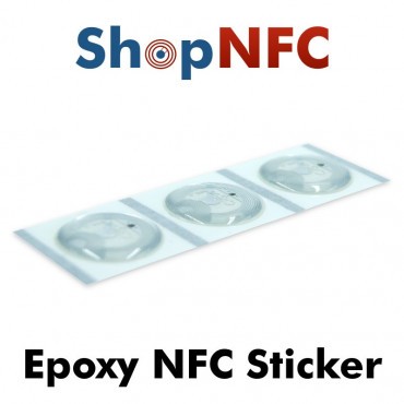 Etiqueta NFC NTAG213 recubierta con resina epoxi