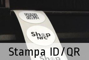 Stampa monocromatica di logo, codici seriali, QR code e campi variabili