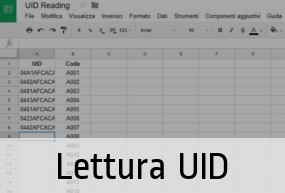 Lettura degli UID dei Tag NFC
