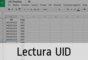 Servicio de lectura de las Etiquetas NFC. Leemos los números de serie únicos y le enviamos por correo electrónico.